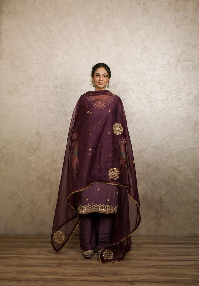 Reeha Mauve Straight Set