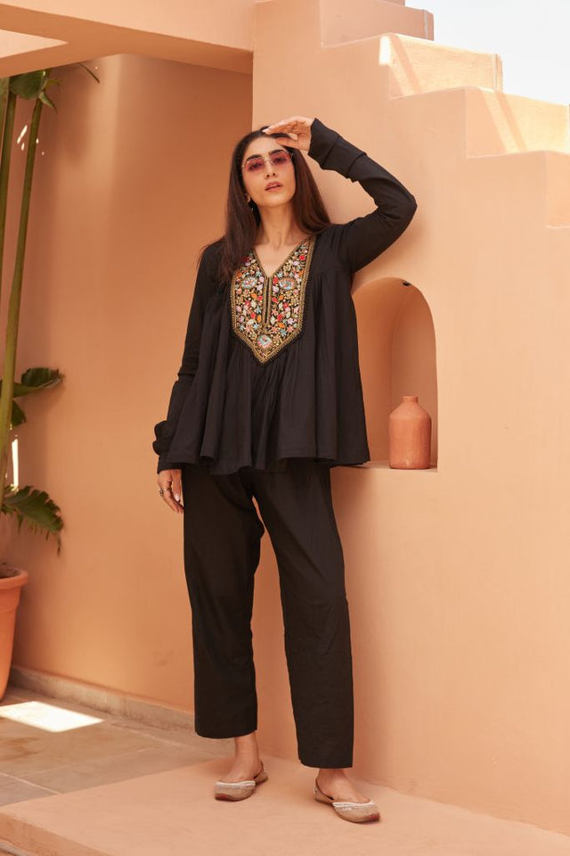 Mann Black Co-Ord Set Gulabo Jaipur