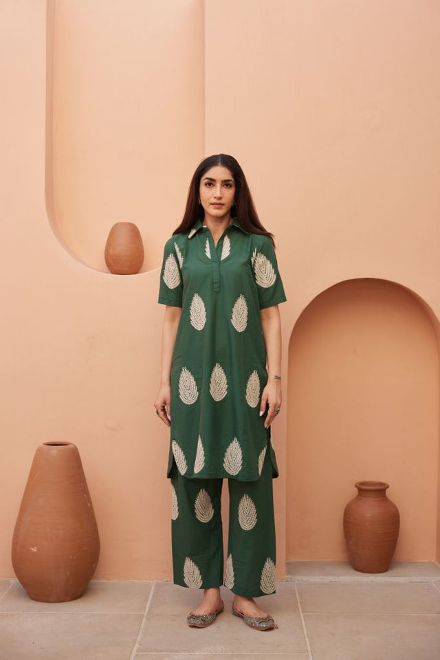 Khalak Green Co-ord Set Gulabo Jaipur
