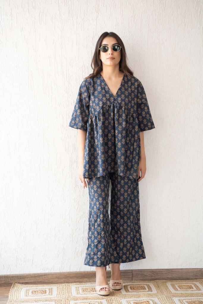 Kajal Blue Co-ord Set