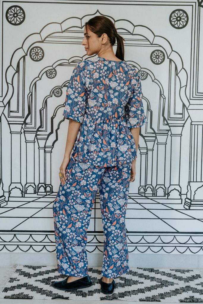 Gifa Navy Blue Co-Ord Set