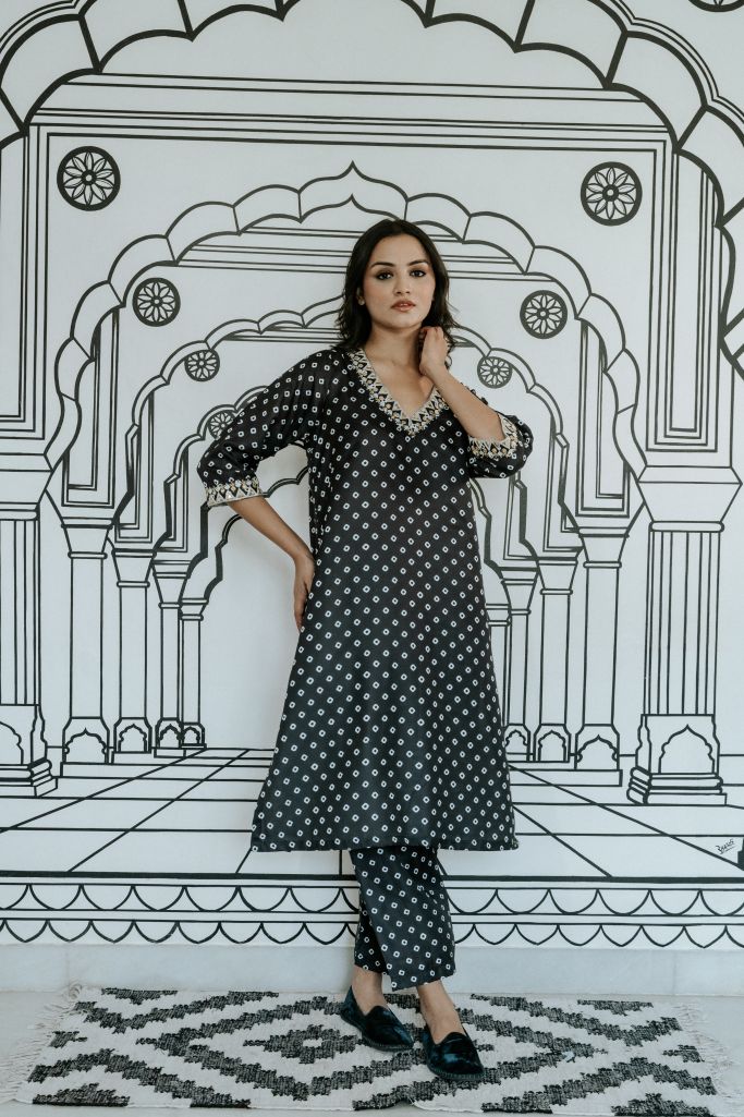 Niroz Black Co-Ord Set