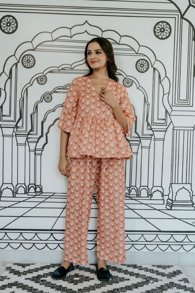 Gifa Peach Co-Ord Set