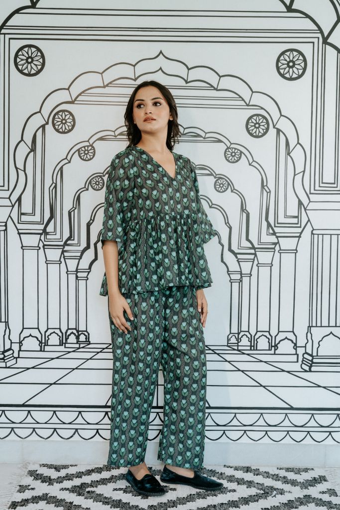 Gifa Emerald Green Co-Ord Set