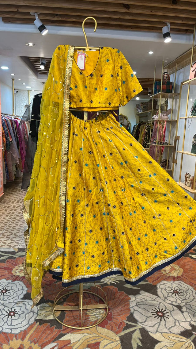 BLOOM YELLOW LEHENGA SET