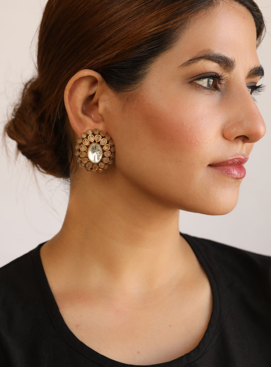 AASHI BEIGE EARRINGS SET Gulabo Jaipur