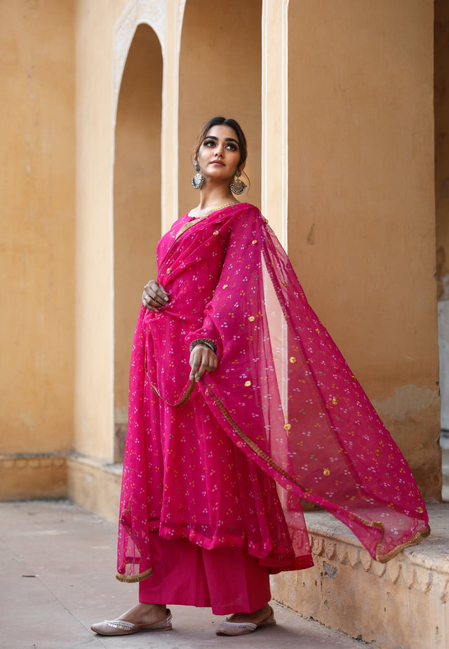 Gomti Pink Kurta Set
