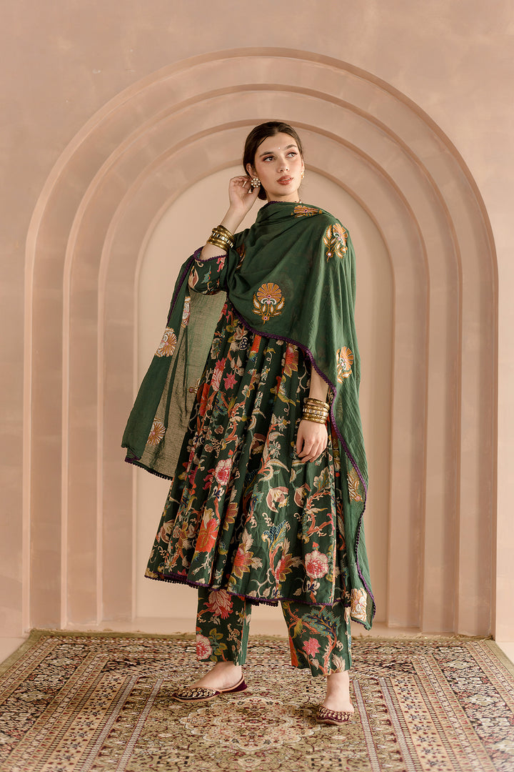 Shaila Green Anarkali Set