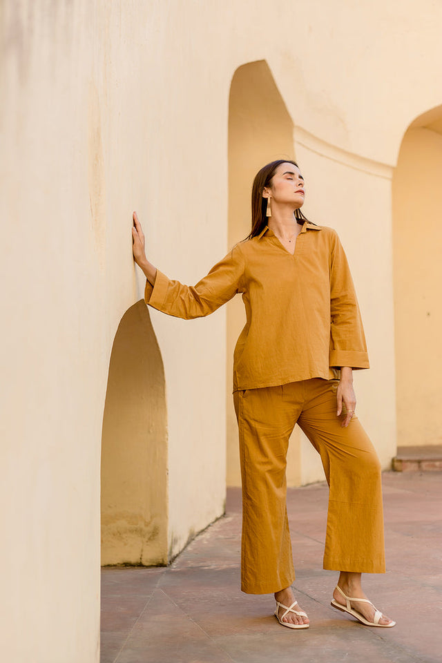Neet Mustard Co-Ord Set
