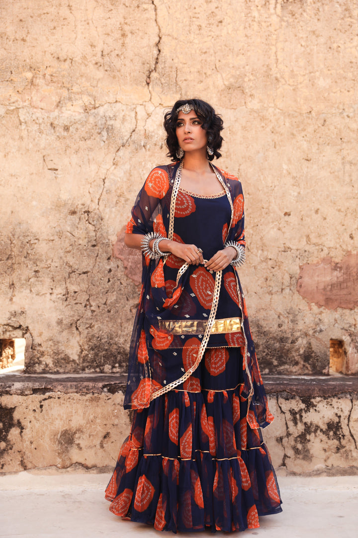 SHINAZ BLUE SET Gulabo Jaipur