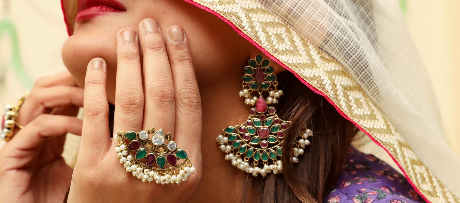 Maroon Earrings For Saree 2024 | favors.com