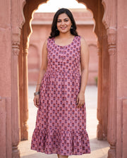 Mauve Marigold Dress — kurta, Gulabo Jaipur