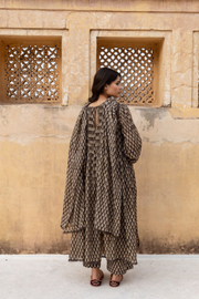 Abaya Black Kurta Set 3