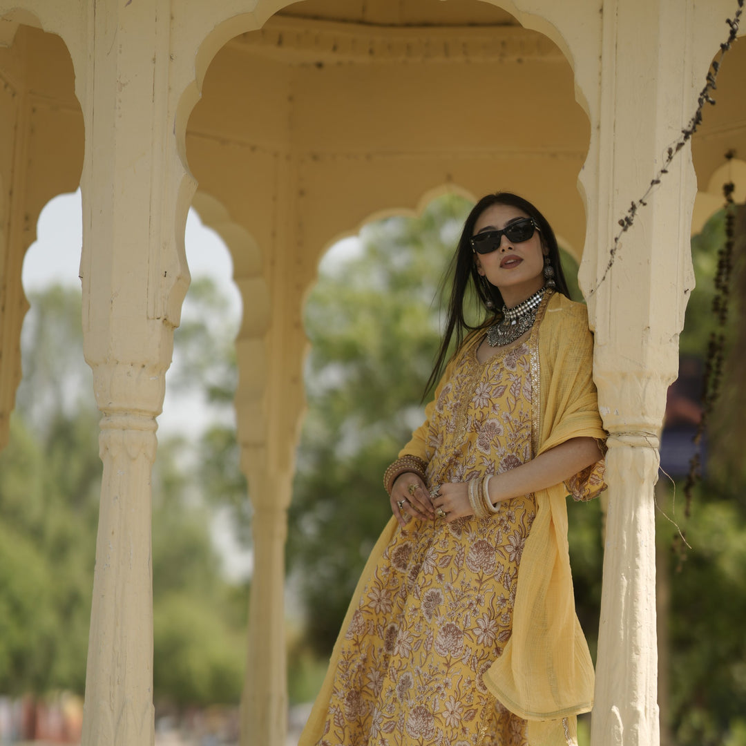 Nirali Yellow Kurta Set
