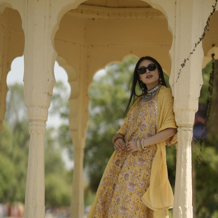 Nirali Yellow Kurta Set
