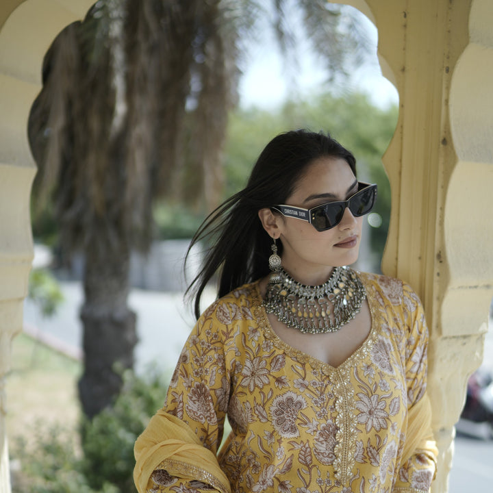 Nirali Yellow Kurta Set