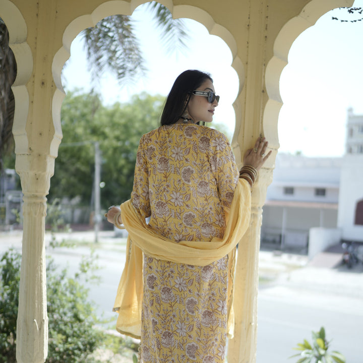 Nirali Yellow Kurta Set