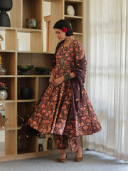 Arwa Brown  Anarkali Set 3