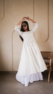 Ivory Anarkali Kurta and Palazzo Set 4
