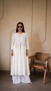 Ivory Anarkali Kurta and Palazzo Set 1