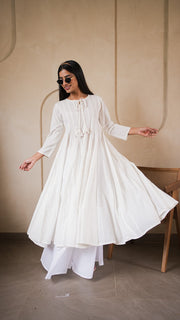Ivory Anarkali Kurta and Palazzo Set 3