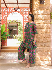 Naira Bottle Green Pure Cotton Kurta Suit Set 5