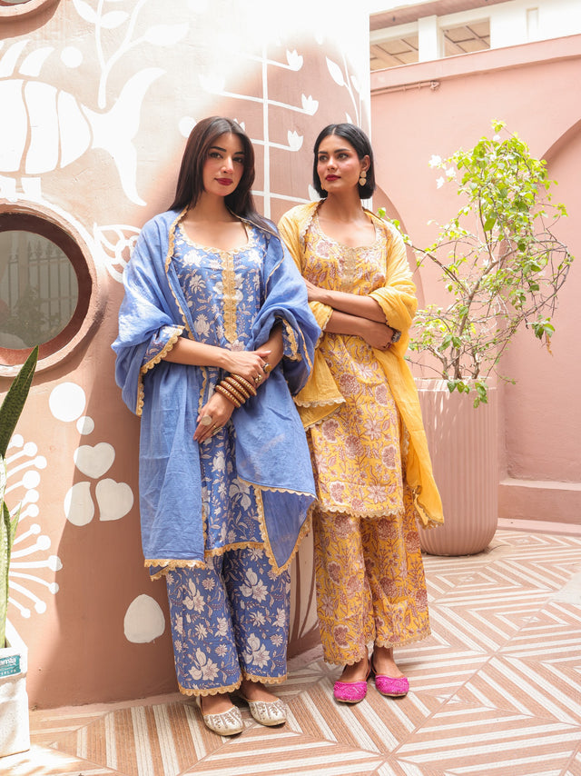 Nirali Yellow Kurta Set