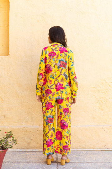 Candy Yellow Muslin Co-Ord Set