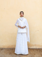 Hoor White Sharara Set 1