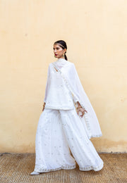 Hoor White Sharara Set 3