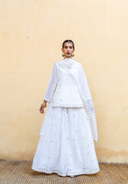 Hoor White Sharara Set 4