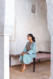 Arzu Sky Embroidered Co-Ord Set 4