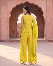 Citron Yellow Sequin Dot Co-ord Set 3