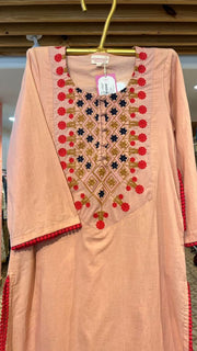 Arzu Peach Co-ord set Gulabo Jaipur
