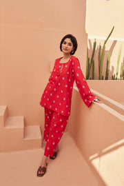 Kewa Red Co-Ord Set Gulabo Jaipur
