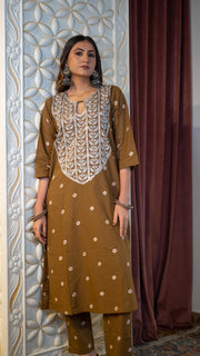 Shaami Brown Co-Ord Set Gulabo Jaipur