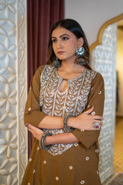 Shaami Brown Co-Ord Set Gulabo Jaipur