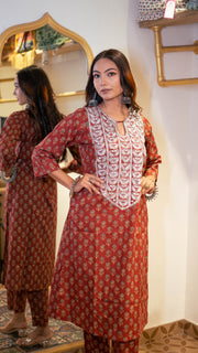 Shaami Red Co-Ord Set 1