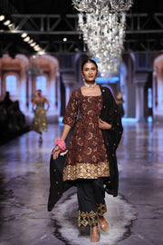 Aisha Black Anarkali Set 1