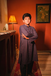 Hira Blue Kurta Pant Set 1