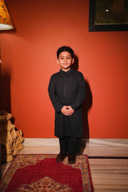 Sasha Black Kurta Pant Set 6