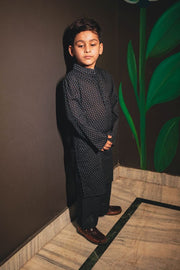 Sasha Black Kurta Pant Set 1