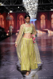 Huma Light Green Cape Top Set Gulabo Jaipur