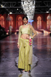 Huma Light Green Cape Top Set Gulabo Jaipur