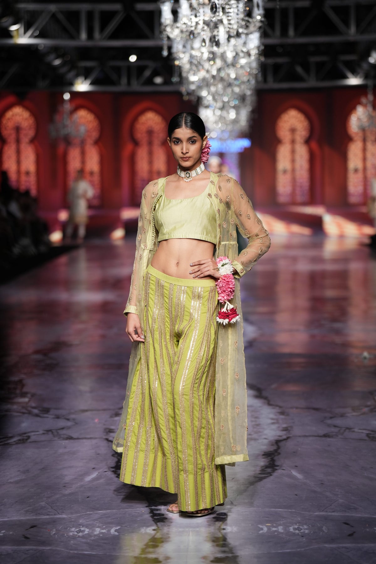 Huma Light Green Cape Top Set Gulabo Jaipur