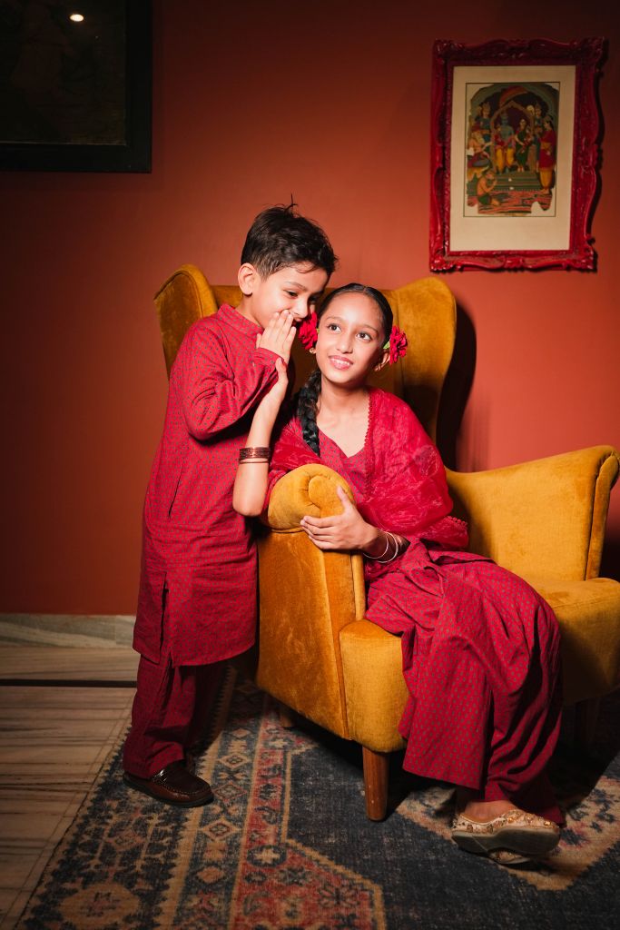 Sasha Red Kurta Pant Set Gulabo Jaipur