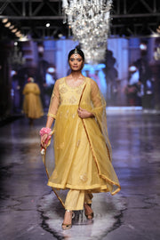 Sunhari Mustard Anarkali Set 4
