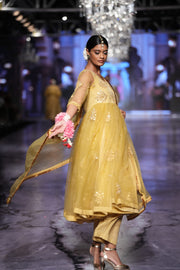 Sunhari Mustard Anarkali Set 5