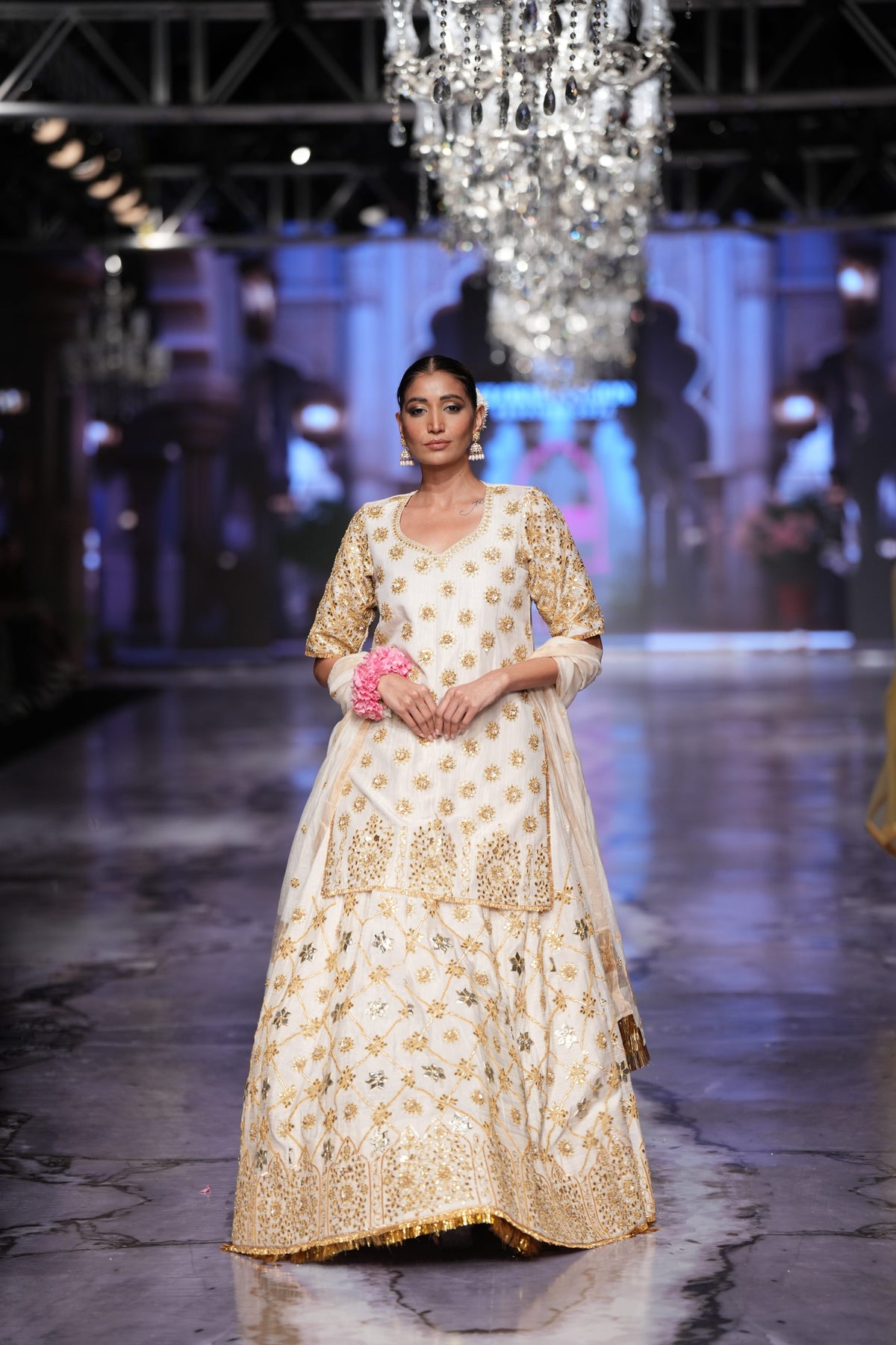 Noormahal White Lehenga Set Gulabo Jaipur