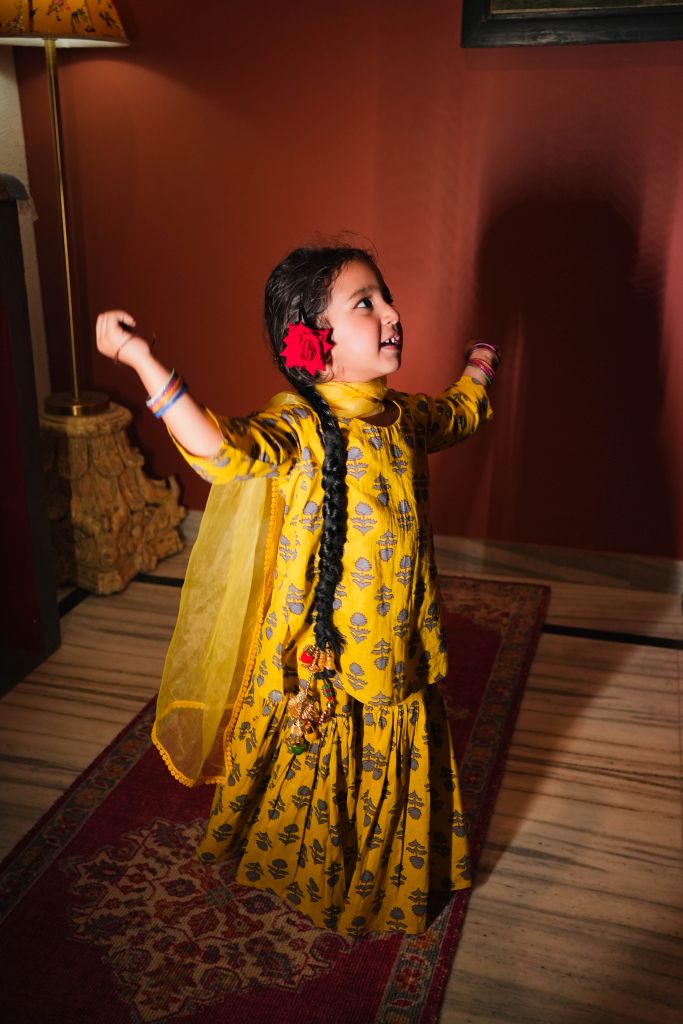 Vira Yellow Sharara  set
